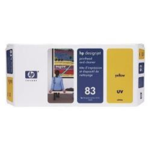 HP 83 - Giallo - testina di stampa con detergente - per DesignJet 5000ps uv, 5000uv, 5500, 5500 uv, 5500ps, 5500ps uv